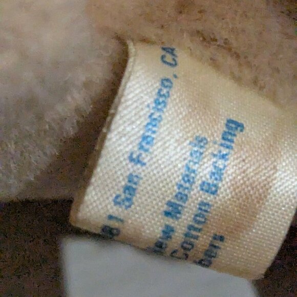 Vintage Dakin Plush Pig Toy Beige Stuffed Animal With Pink Tail 4 .5" 1981 - Picture 7 of 8